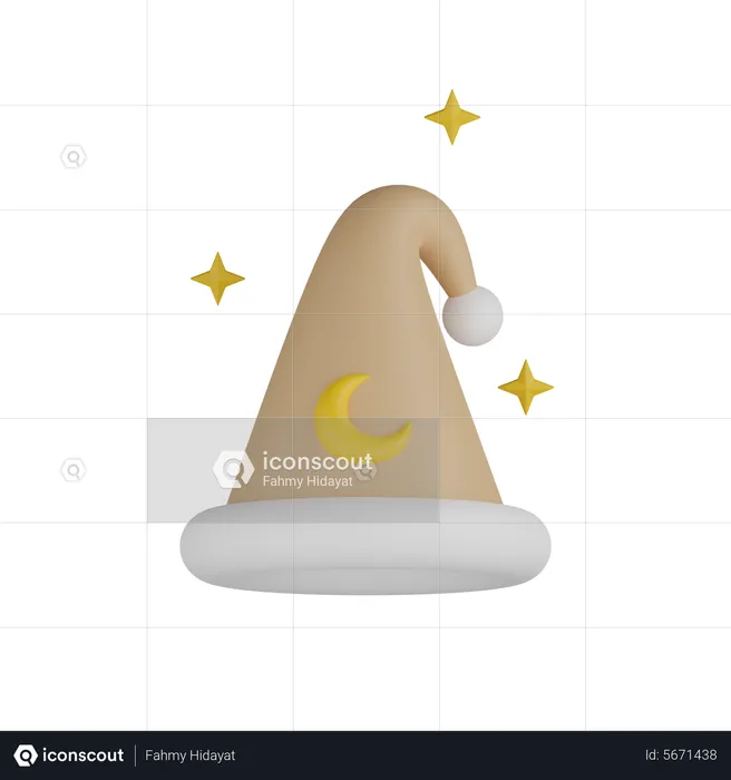 Sleeping Hat  3D Icon