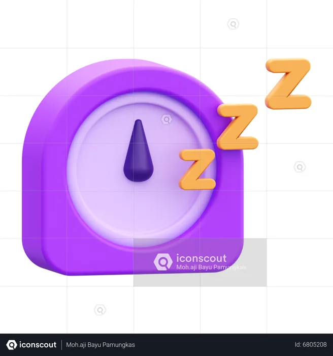 Sleeping Time  3D Icon