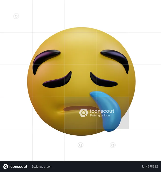 Sleepy Emoji 3D Icon