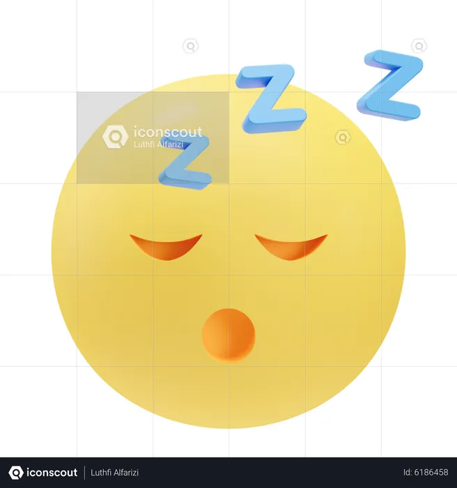 Sleepy Emoji Emoji 3D Icon