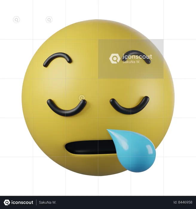 Sleepy Face Emoji Emoji 3D Icon