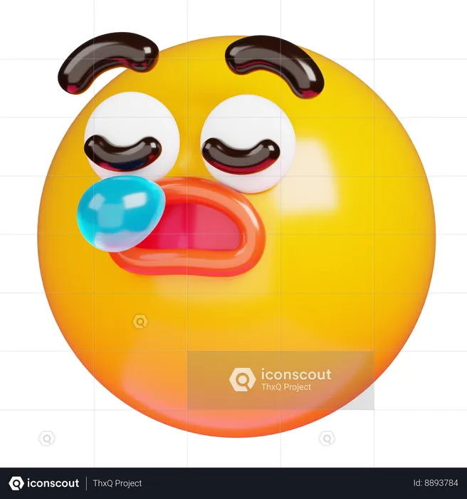 Sleepy Face Emoji Emoji 3D Icon