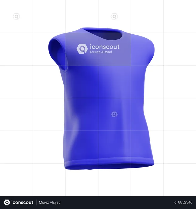 Sleeveless Shirt  3D Icon
