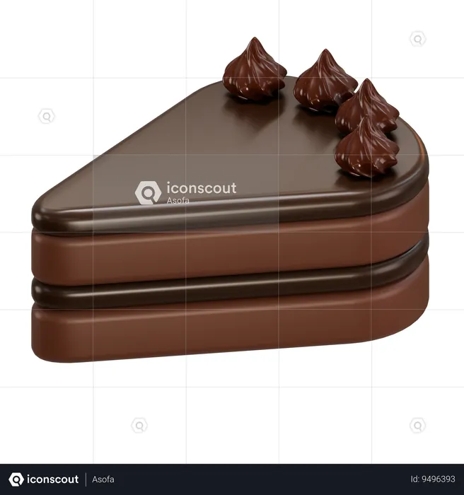 Slice Cake  3D Icon