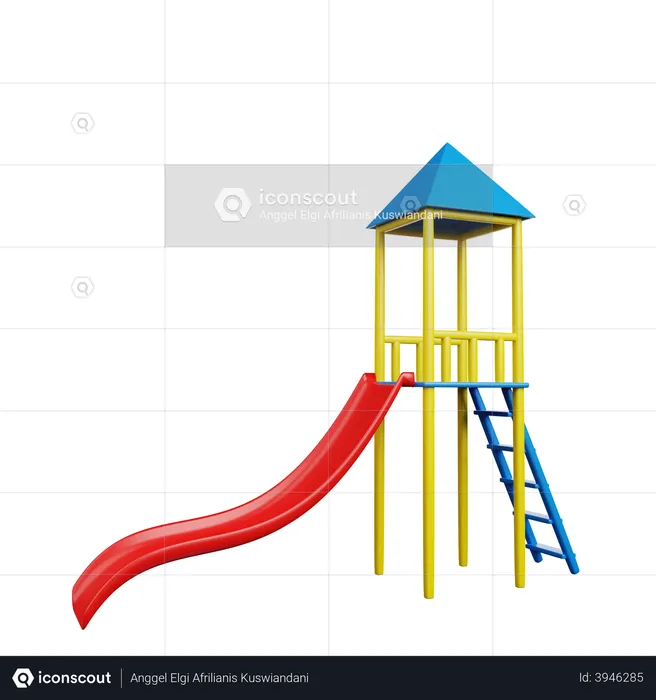 Slide infantil  3D Illustration