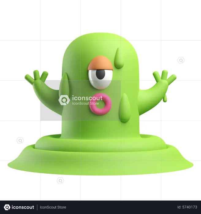 Slime Monster  3D Icon