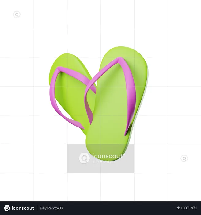 Slippers  3D Icon