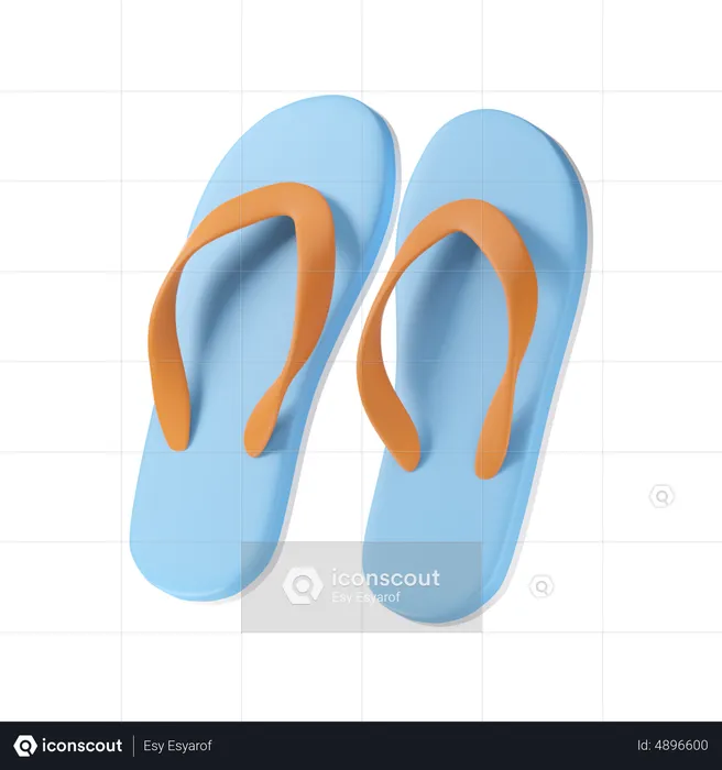 Slippers  3D Icon