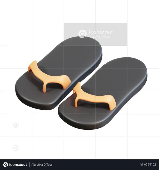 Slippers  3D Icon