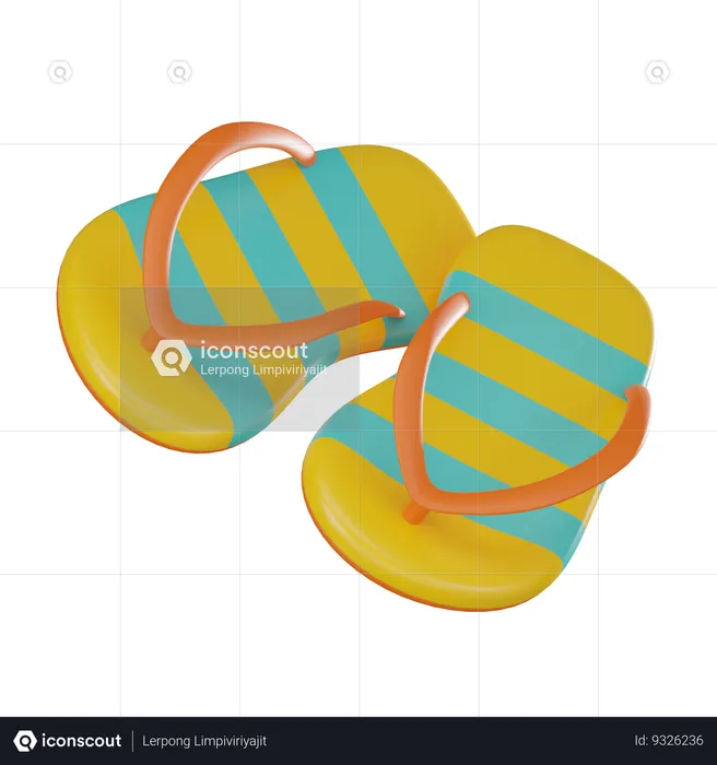 Slippers  3D Icon