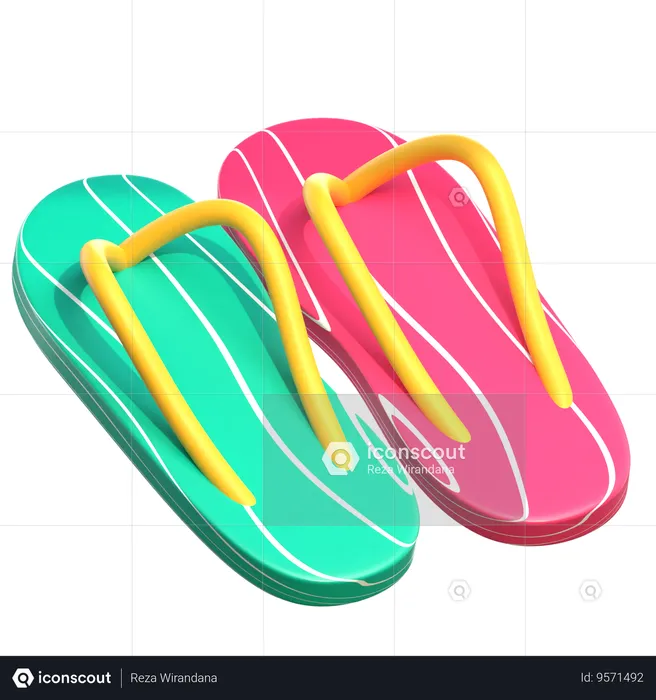 Slippers  3D Icon