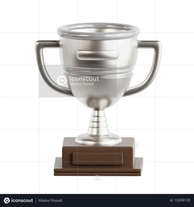 Sliver Trophy  3D Icon