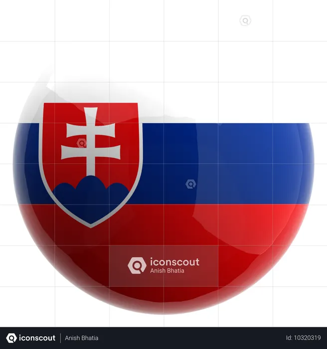 Slovakia Flag 3D Icon