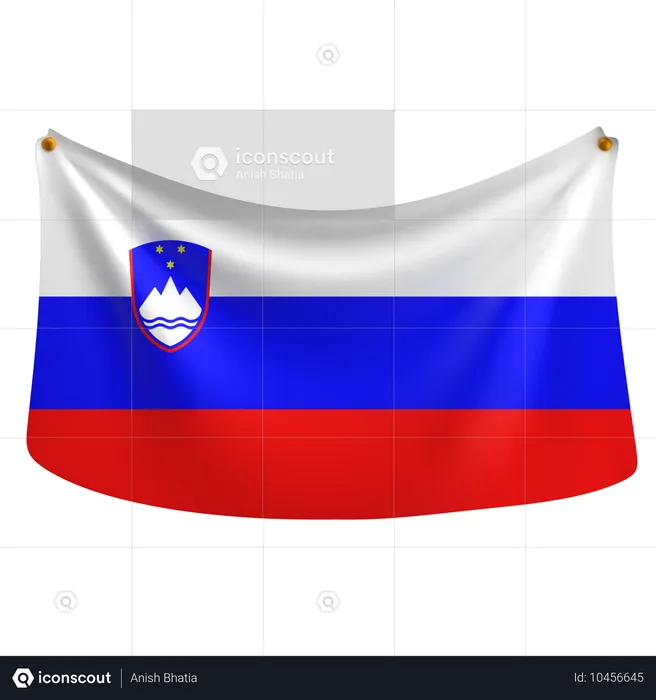 Slowenien Flag 3D Icon