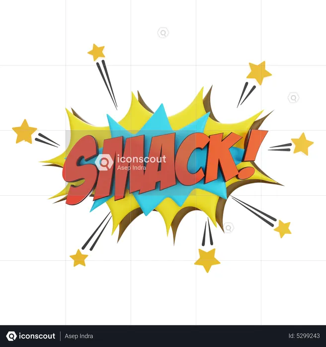 Smack  3D Sticker