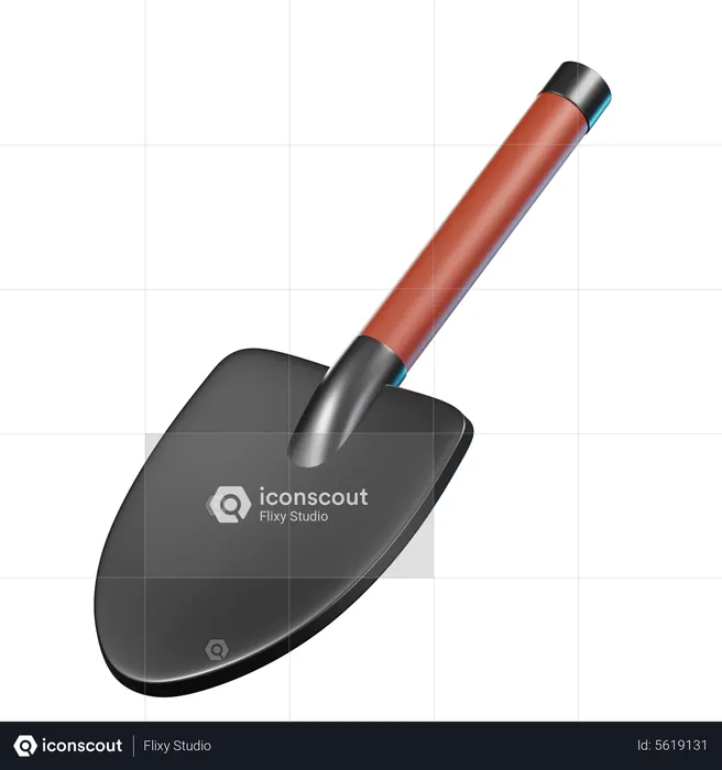 Small Shovel  3D Icon
