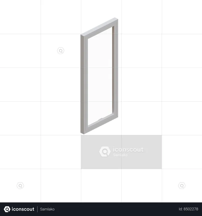 Small Single Window  3D Icon