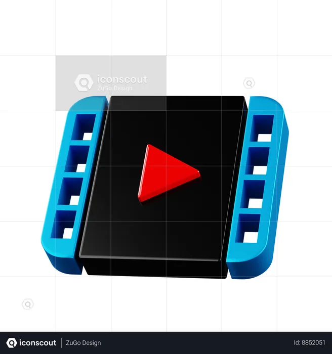 Small Video Tape  3D Icon