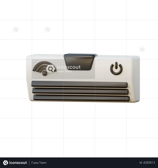 Smart Air Conditioner  3D Illustration