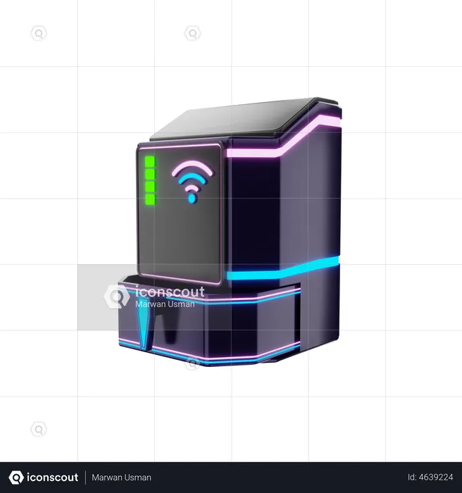 Smart Air Fryer  3D Illustration