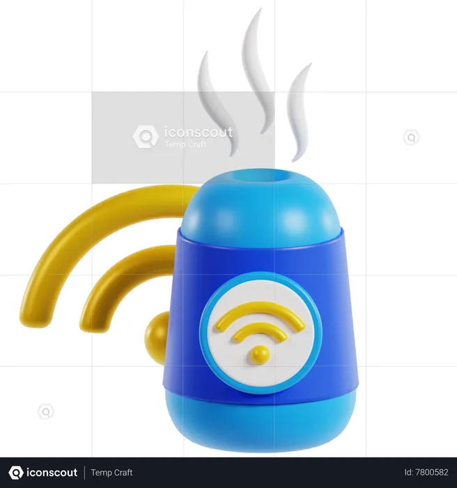 Smart Air Humidifier  3D Icon