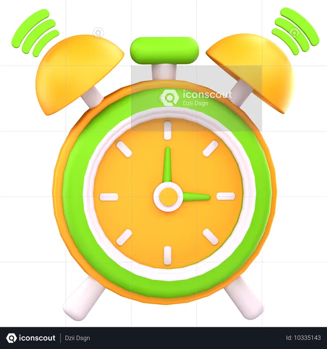 Smart alarm  3D Icon