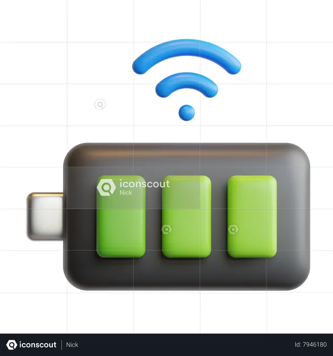 Smart Battery  3D Icon