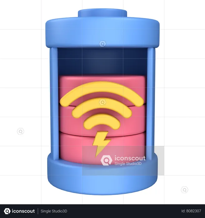 Smart Battery Charge  3D Icon
