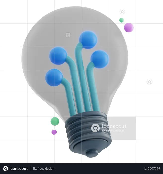 Smart Bulb  3D Icon