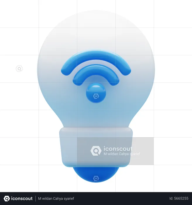 SMART BULB  3D Icon