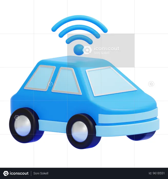 Smart Car  3D Icon