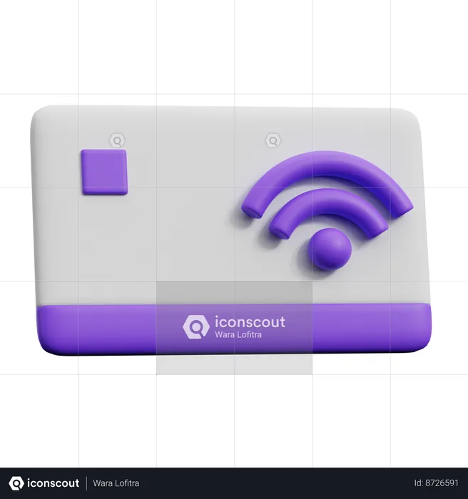 Smart Card  3D Icon