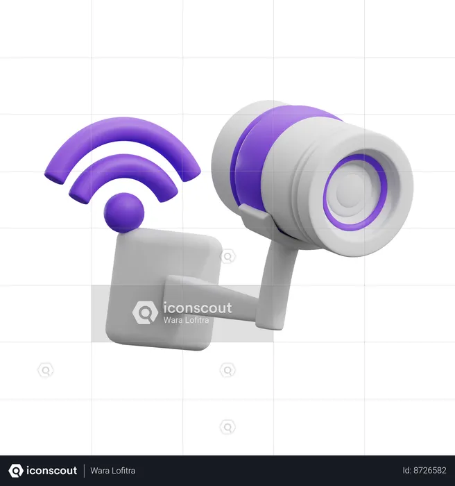 Smart CCTV  3D Icon