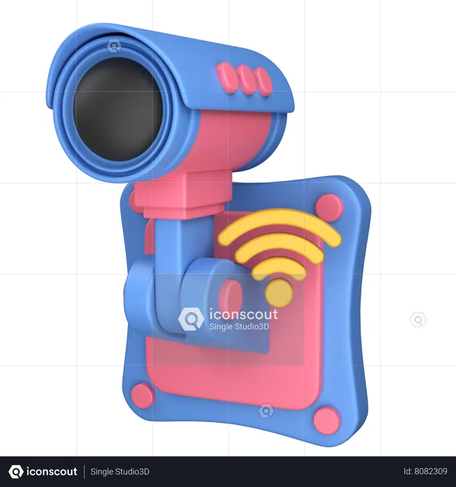 Smart Cctv Camera  3D Icon