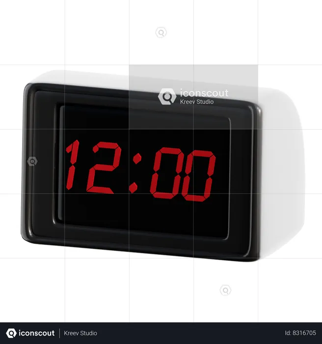 Smart Clock  3D Icon