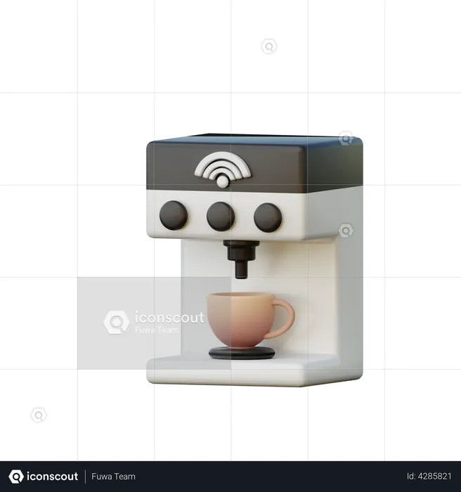 Smart Coffee Mixer  3D Illustration