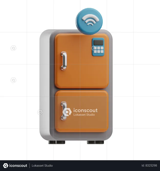 Smart Fridge  3D Icon