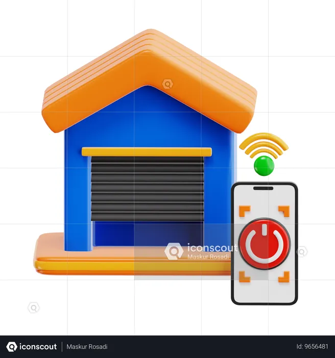 Smart Garage  3D Icon