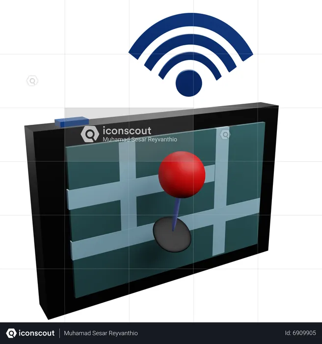 Smart Gps  3D Icon