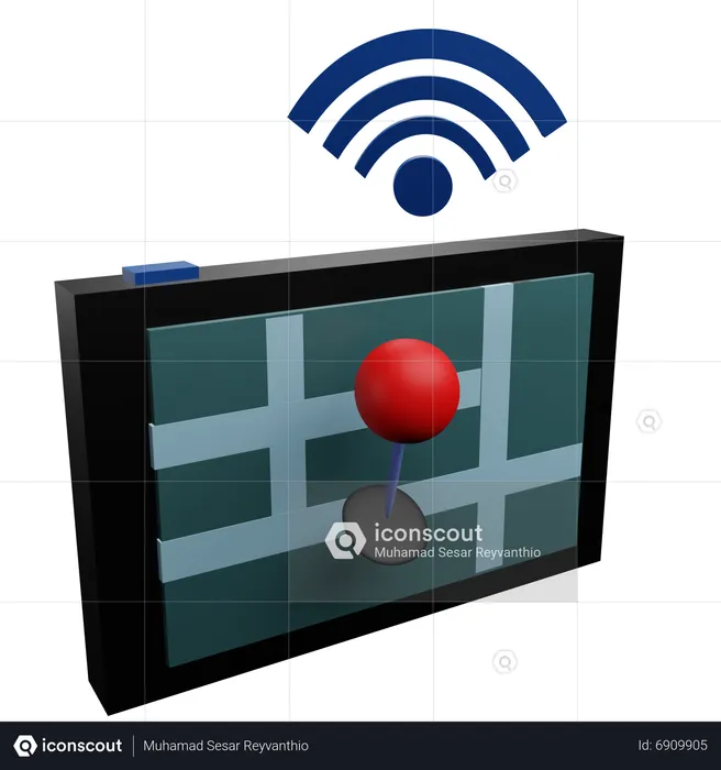 Smart Gps  3D Icon
