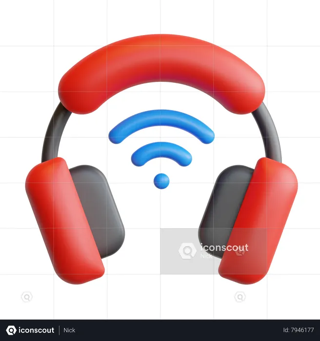 Smart Headphone  3D Icon