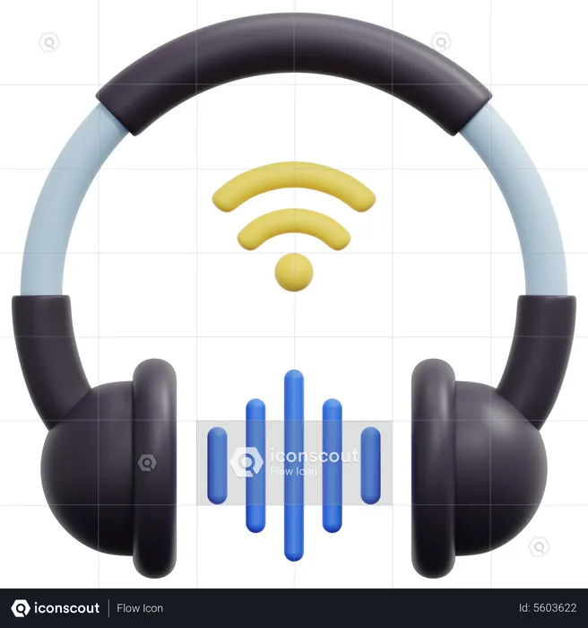 Smart Headphone  3D Icon