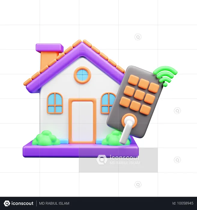 Smart Home  3D Icon