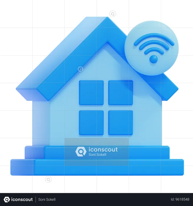 Smart Home  3D Icon