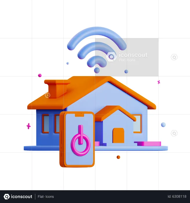 Smart Home  3D Icon