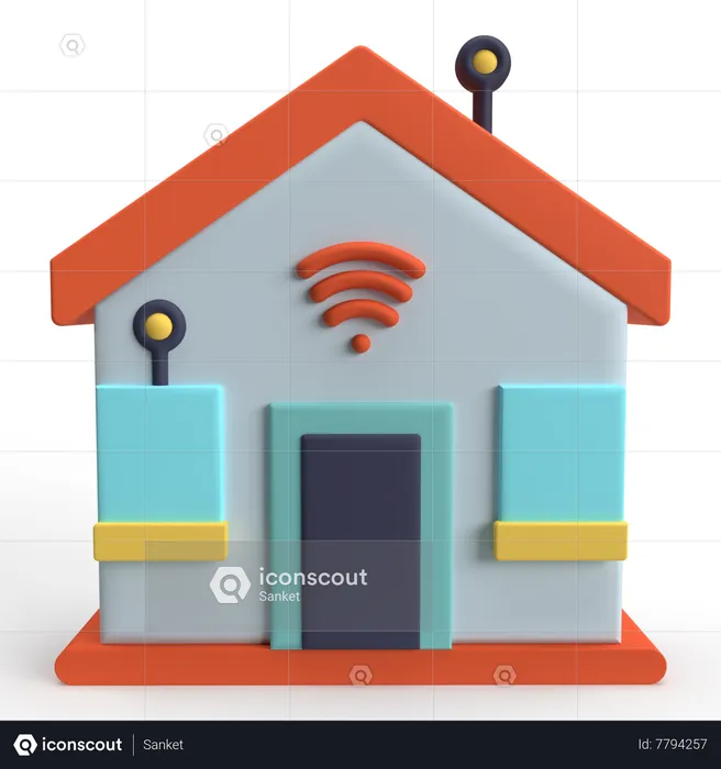 Smart Home  3D Icon