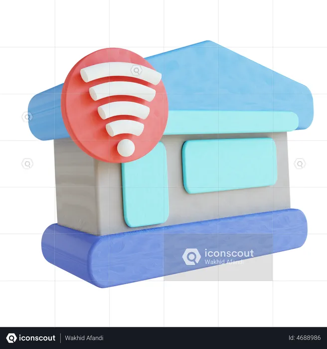 Smart Home  3D Illustration