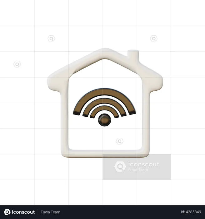 Smart Home  3D Illustration