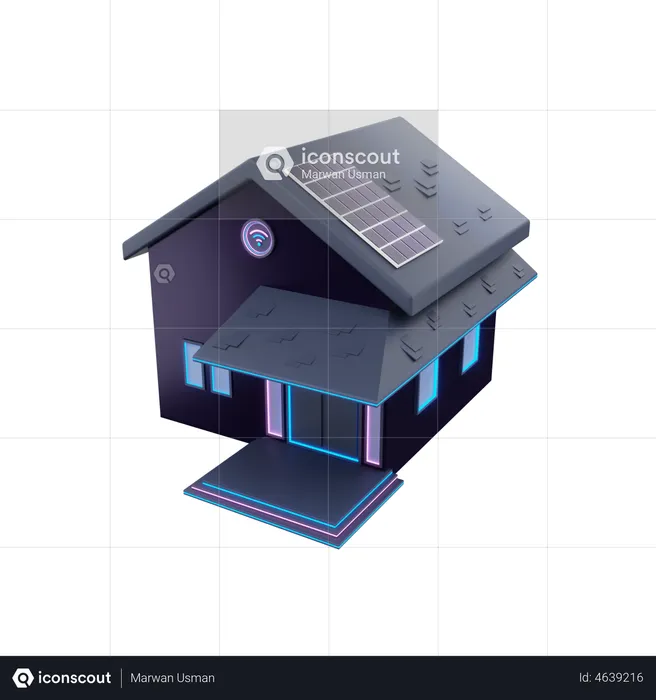 Smart Home  3D Illustration