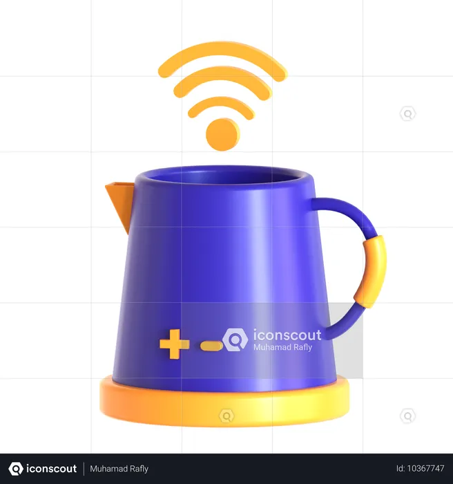 Smart Kettle  3D Icon